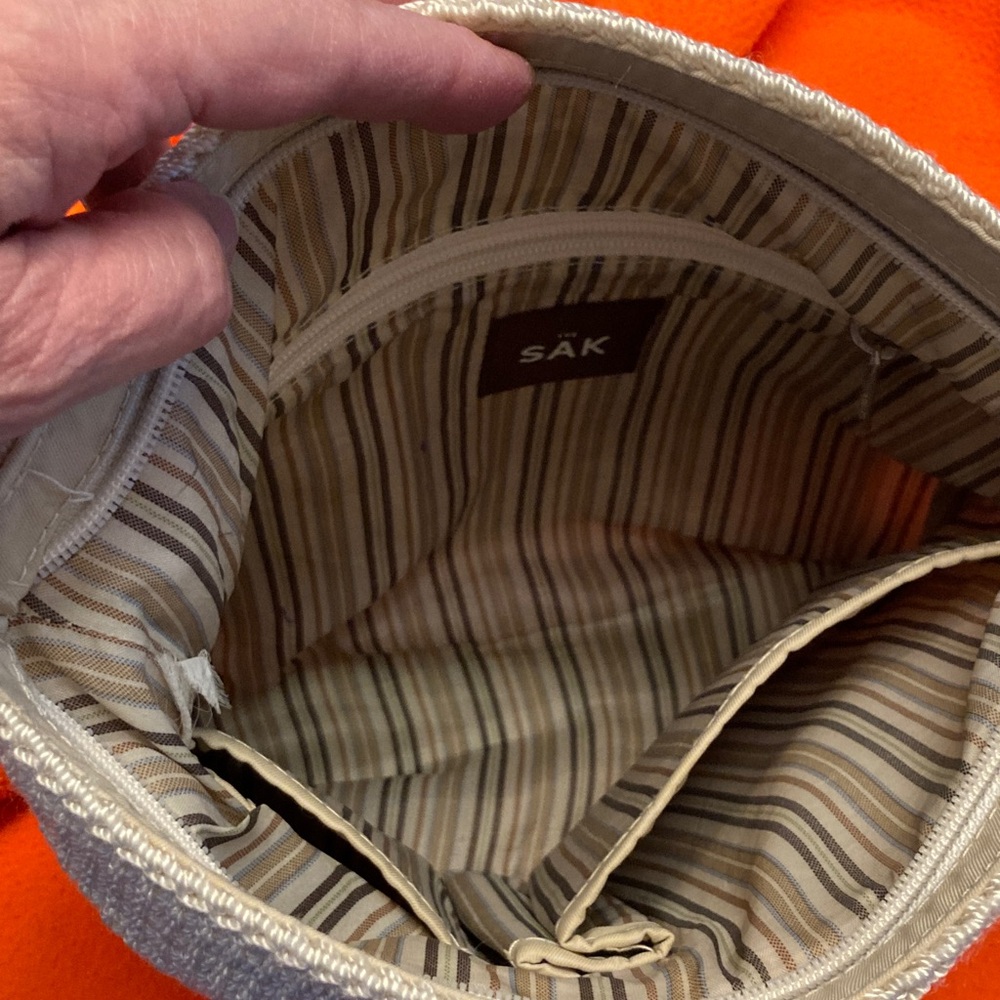 The Sak Taupe Crochet Shoulder Bag - Picture 4 of 4